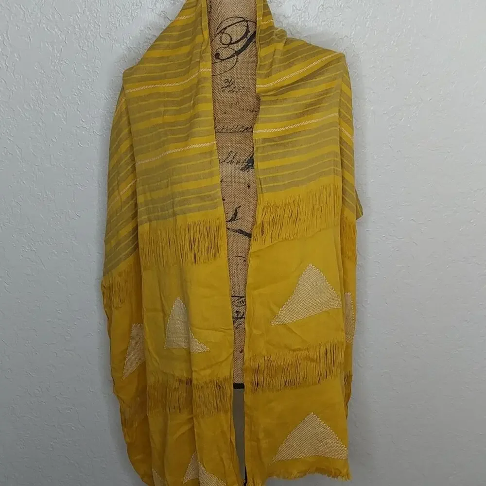 Multicolored Striped Scarf